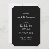 Invitation Funny Caveman Virtual Holiday Party (Dos)
