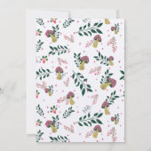 Invitation Funny Champignons et Baby shower de Jardin de cont (Dos)