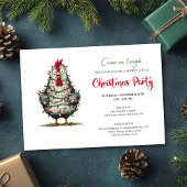 Invitation Funny Chicken Minimalist Holiday Party Printable
