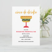 Invitation Funny Cinco de Mayo (Debout devant)