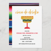 Invitation Funny Cinco de Mayo (Devant / Derrière)
