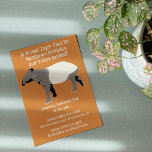 Invitation Funny Custom Malayan Tapir fête d'anniversaire<br><div class="desc">Il serait tapir que vous avez trouvé l'invitation parfaite pour fêter des amoureux des animaux sauvages. Cette invitation présente mon illustration d'un Tapir de Malaisie ou d'Asie et est prêt à être customisé avec votre propre titre et tous les détails de votre fête. Vos informations apparaissent en lettres couleur crème...</div>