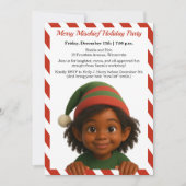Invitation Funny Elf Faces | North Pole Fun Christmas Party  (Devant)