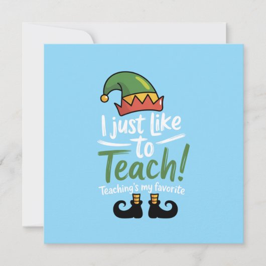 Invitation Funny Enseignant de Noël est mon préféré (Devant)