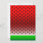 Invitation Funny Face Watermelon Enfant's 00th Birthday (Dos)