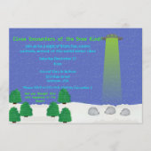 Invitation Funny & Festive Winter Party-Snow and Aliens (Devant)