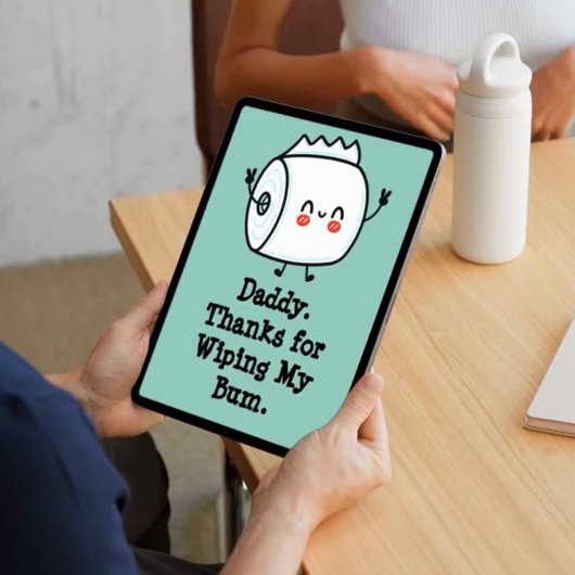 Invitation Funny First Fête des pères Card de Baby