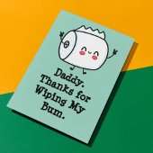 Invitation Funny First Fête des pères Card de Baby