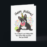 Invitation Funny French Bulldog Birthday Card Donuts<br><div class="desc">Drôle Chien de Chien de Chien de Chien de Chien de Chien de Chien de Chien de Chien de Chien de Chien de Chien de Chien de Fête Donuts. Il est temps de manger les beignets ! Cette drôle de carte d'anniversaire met en vedette votre chien français Amusant préféré tout...</div>