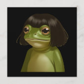 Invitation Funny Frog Bob Haircut Meme Frogs Animal Lovers (Devant)