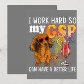 Invitation Funny German Shorthaired Pointer Gifts GSP Lover (Devant / Derrière)