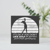 Invitation funny golf sayings golfing quote (Debout devant)