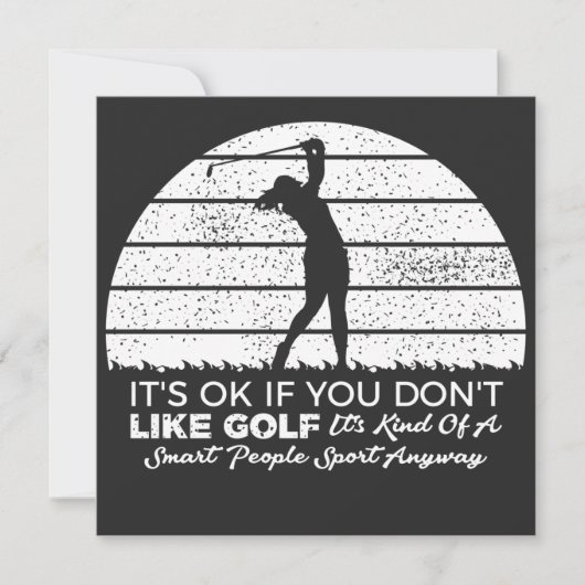 Invitation funny golf sayings golfing quote (Devant)