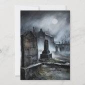 Invitation Funny Grim Reaper with Cupcake Birthday Party (Dos)