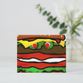 Invitation Funny Hamburger (Debout devant)