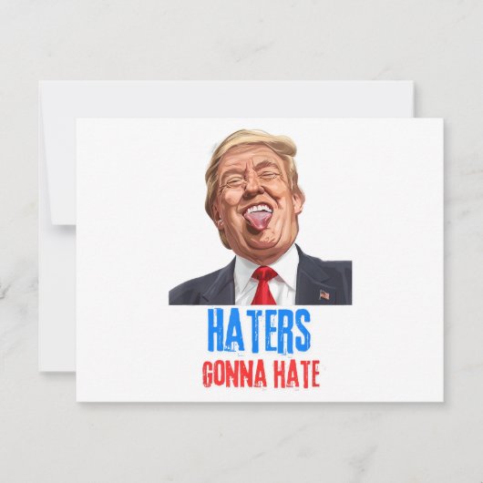 Invitation Funny Haters va détester des citations drôles en d (Devant)