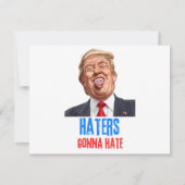 Invitation Funny Haters va détester des citations drôles en d (Dos)