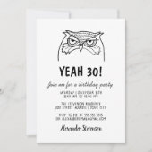 Invitation Funny Homme 30e anniversaire (Devant)