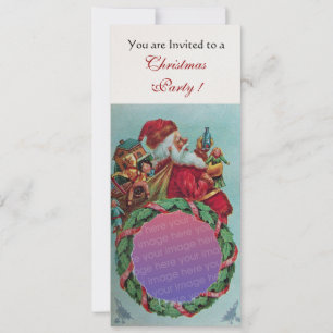 Invitation FUNNY, HUMOUR SANTA CLAUS Modèle photo VINTAGE
