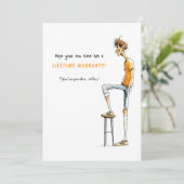 Invitation Funny Knee Surgery Get Well Card – Rock This Joint (Debout devant)