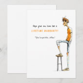 Invitation Funny Knee Surgery Get Well Card – Rock This Joint (Devant / Derrière)
