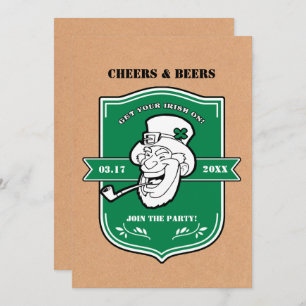 Invitation Funny Leprechaun St. Patrick's Day Party