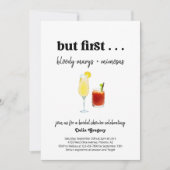 Invitation Funny Mimosa et la Fête des mariées de Bloody Mary (Devant)