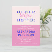 Invitation Funny moderne 93e anniversaire (Debout devant)