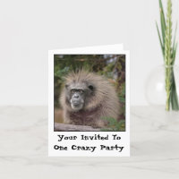 Invitation Funny Monkey Party