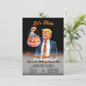 Invitation Funny Patriotic Trump Halloween Party (Debout devant)