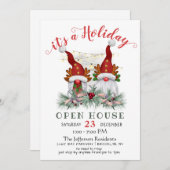 Invitation Funny Père Noël Gnomes Noël Holiday Open House (Devant / Derrière)
