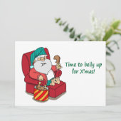 Invitation Funny Père Noël remue la fête de Noël (Debout devant)