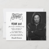 Invitation Funny Photo 30e anniversaire (Devant)
