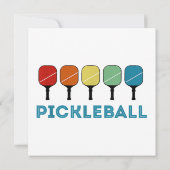 Invitation Funny Pickleball Retro Vintage (Dos)