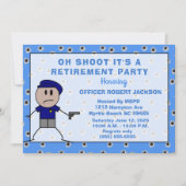 Invitation Funny Police Oh Shoot Retirement (Devant)