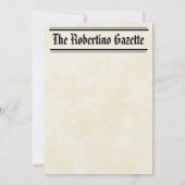 Invitation Funny Qui tourne le 50e anniversaire du journal (Dos)