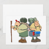 Invitation Funny Randonneurs Outdoor Adventure Camping Humour (Devant / Derrière)