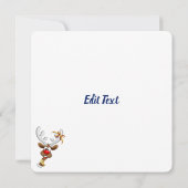 Invitation Funny Reindeer Peeking Christmas Meme  (Dos)