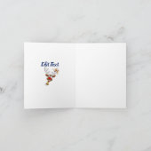 Invitation Funny Reindeer Peeking Christmas Meme  (Intérieur)