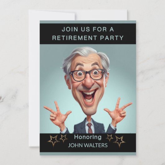Invitation Funny Retirement Party (Devant)