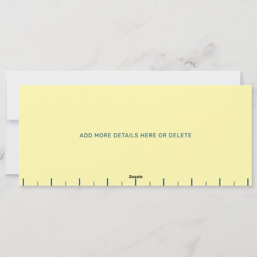 Invitation Funny Retro Butter Stick Personalized Birthday  (Dos)
