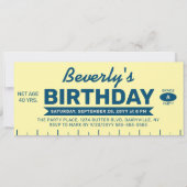 Invitation Funny Retro Butter Stick Personalized Birthday  (Devant)