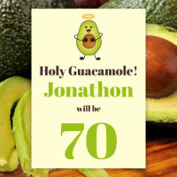 Funny saint guacamole pun 70e anniversaire fête