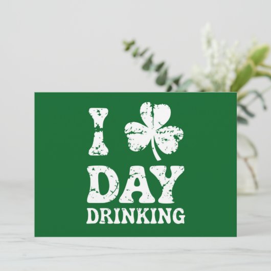 Invitation Funny Saint Patricks Day Party St Pats Drôle Drôle (Debout devant)