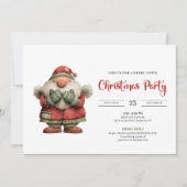 Invitation Funny Santa Claus Playful Editable Digital Party (Devant)