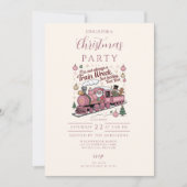 Invitation Funny Santa Train Wreck Christmas (Devant)