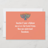 Invitation Funny Sarcastic Hanukkah Chanukah Cellphone Quote (Devant)
