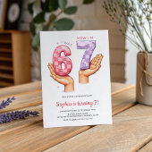 Invitation Funny Six Seven Meme Trendy 67 Kids Birthday