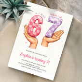 Invitation Funny Six Seven Meme Trendy 67 Kids Birthday