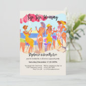 Invitation Funny Summer Beach Cocktail Women's Divorce Party (Debout devant)